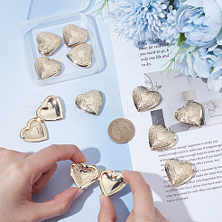 12Pcs Rack Plating Brass Locket Pendants&nbsp;KK-UN0005-92
