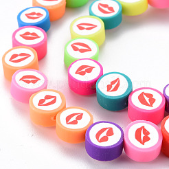 Handmade Polymer Clay Beads Strands&nbsp;CLAY-N008-015
