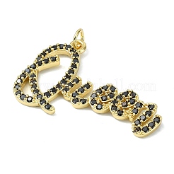 Brass Micro Pave Cubic Zirconia Pendants&nbsp;LS-KK-H270-07C-01