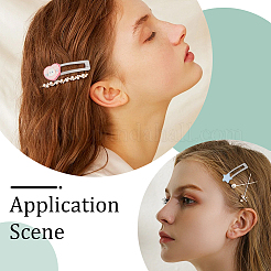 100Pcs Iron Hair Clip Findings&nbsp;PHAR-SC0001-002A