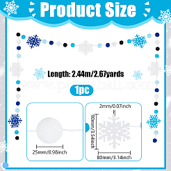Non-woven Fabric with Felt Pompom Ball Hanging Streamer&nbsp;DIY-PH0036-21
