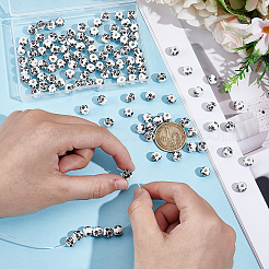 120Pcs Floral Printed Porcelain Beads&nbsp;PORC-UN0001-05B