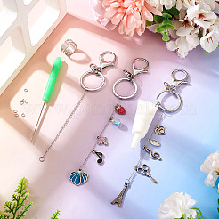 304 Stainless Steel Lipstick Keychains Making Kits&nbsp;DIY-TA0014-03