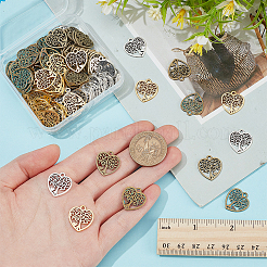 120Pcs 4 Colors Alloy Pendants&nbsp;FIND-GO0003-26
