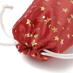 Gold Stamping Christmas Velvet Storage Bags&nbsp;ABAG-Q053-01A-01A