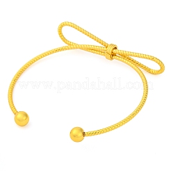 Bowknot Brass Cuff Bangles for Women&nbsp;BJEW-F477-05G