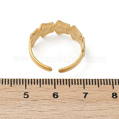 304 Stainless Steel Adjustable Cuff Rings&nbsp;RJEW-Q015-02G-D