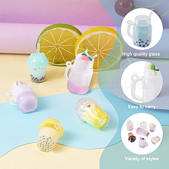 30pcs 15 style Imitation Bubble Tea & Ice Cream Resin Pendants&nbsp;RESI-FW0001-07