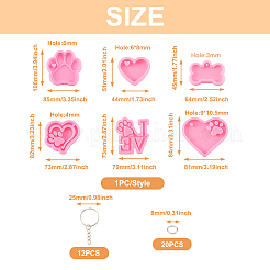 DIY Keychain Clasp Making Kits&nbsp;DIY-TA0008-89