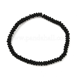 Natural Lava Rock Rondelle Beads Stretch Bracelets for Women&nbsp;BJEW-JB12053-01