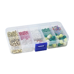 DIY Christmas Alloy Enamel & Acrylic & Glass Beads Bracelets Jewelry Making Kits&nbsp;DIY-FS0007-03