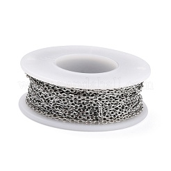 Tarnish Resistant 304 Stainless Steel Cable Chains&nbsp;CHS-D033-03P-02