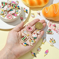 40Pcs 10 Styles Alloy Enamel Pendants&nbsp;ENAM-YW0004-16