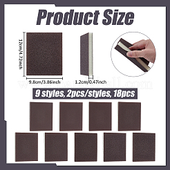18Pcs 9 Styles Sanding Sponge Grit Sanding Blocks&nbsp;TOOL-BC0003-49B