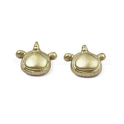 Spray Painted Opaque Resin Cabochons&nbsp;CRES-N027-04
