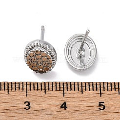 Brass Stud Earrings&nbsp;EJEW-D288-06P