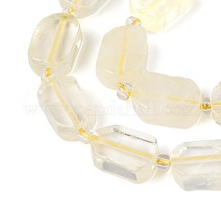 Natural Lemon Quartz(Heated) Beads Strands&nbsp;G-C098-A27-01