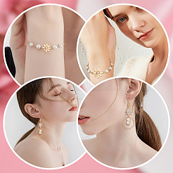 Brass Clear Cubic Zirconia Connector Charms&nbsp;KK-BBC0002-18
