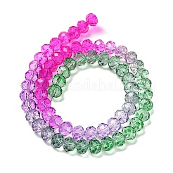 Transparent Painted Glass Beads Strands&nbsp;DGLA-A034-T6mm-A06