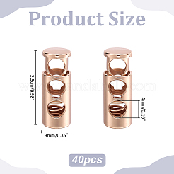 Alloy Cord Locks&nbsp;FIND-WH0367-98G