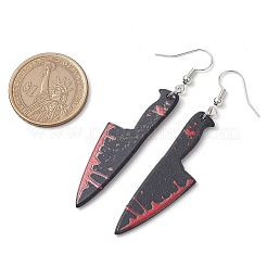 Hallowmas Printed Acrylic Dangle Earrings&nbsp;EJEW-JE06124-07