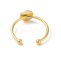 Adjustable 304 Stainless Steel Finger Rings Components&nbsp;STAS-K278-04B-G