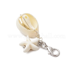 Natural Mixed Cowrie Shell Pendant Decorations&nbsp;HJEW-JM02922-02