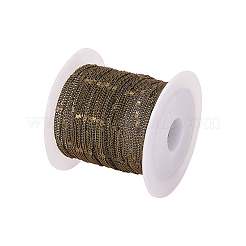 Soldered Brass Coated Iron Curb Chains&nbsp;CH-CJ0001-01A-AB