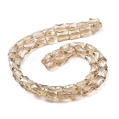 AB Color Plated Transparent Glass Beads Strands&nbsp;EGLA-P051-06A-A05