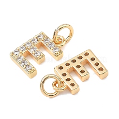 SHEGRACE Brass Micro Pave Clear Cubic Zirconia Pendants&nbsp;XGRQ29248-394G-E