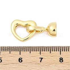 Brass Fold Over Clasps&nbsp;KK-M311-12G