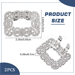 Alloy Rhinestone Shoe Decoration&nbsp;FIND-GF0006-01A-P