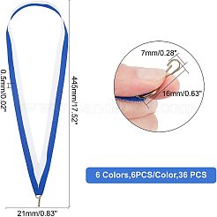 36Pcs 6 Colors Polyester Ribbon Medal Strap&nbsp;AJEW-GA0003-60