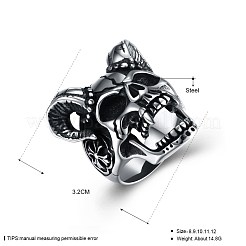 Men's Stainless Steel Finger Rings&nbsp;RJEW-BB29863-8
