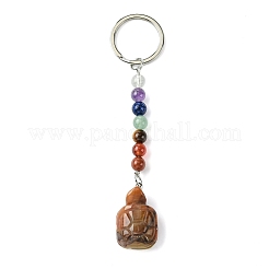 Tortoise Natural Gemstone Keychain&nbsp;KEYC-F040-03