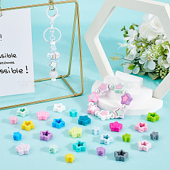 64cs 32 Styles Star Silicone Focal Beads&nbsp;SIL-SC0002-38