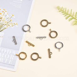 Tibetan Style Alloy Toggle Clasps&nbsp;TIBE-PH0004-83