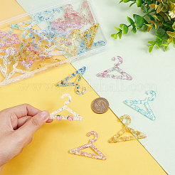 30Pcs 6 Colors Transparent Acrylic Earring Display Accessories&nbsp;EDIS-PH0001-75