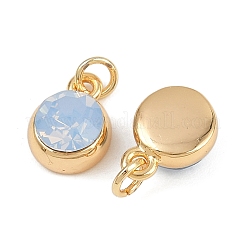 Brass Pave Cubic Zirconia Pendants&nbsp;KK-H078-05G