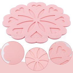4Pcs 4 Colors Silicone Placemats&nbsp;AJEW-GF0008-27