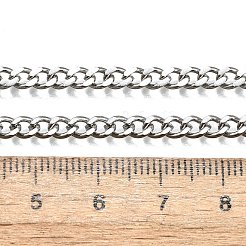 Tarnish Resistant Men's 304 Stainless Steel Curb Chain Necklaces&nbsp;STAS-O037-57P