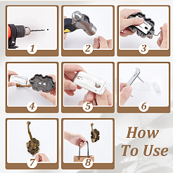 Alloy Wall Hook Hangers&nbsp;AJEW-WH0270-980