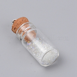 Mini Glass Wishing Bottles&nbsp;GLAA-WH0022-73C