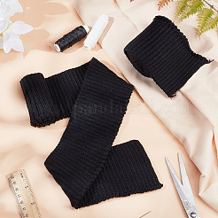 95% Cotton & 5% Elastic Fiber Ribbing Fabric for Cuffs&nbsp;FIND-WH0136-02C