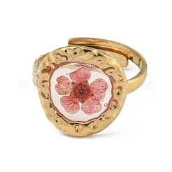316 Stainless Steel with Epoxy Resin Ring&nbsp;RJEW-Z031-02A