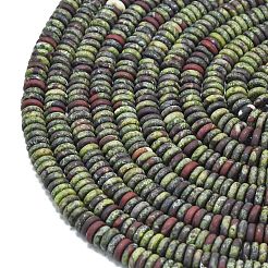 Frosted Natural Dragon Blood Beads Strands&nbsp;G-K389-C07-01A