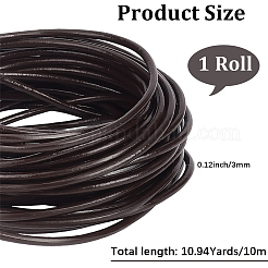 10M Round Cowhide Leather Cord&nbsp;WL-CL0001-32B-02