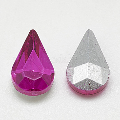 Pointed Back Glass Rhinestone Cabochons&nbsp;RGLA-T082-5x8mm-09