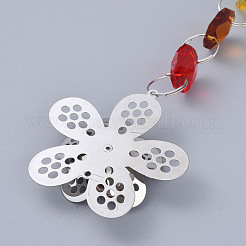 Chandelier Suncatchers Prisms Octogon Glass Chakra Hanging Pendant&nbsp;AJEW-G025-C04