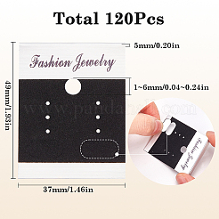 120Pcs Plastic Earring Display Cards&nbsp;CDIS-SC0001-13